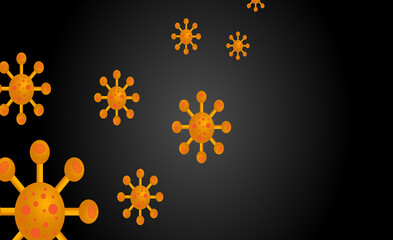 Abstract concept virus minimal template vector