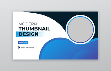 Creative Abstract business YouTube thumbnail and web banner	