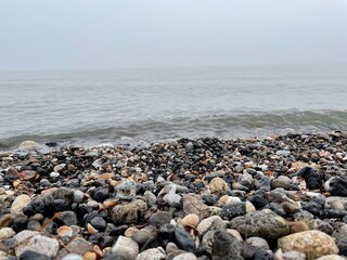 stones on the sea