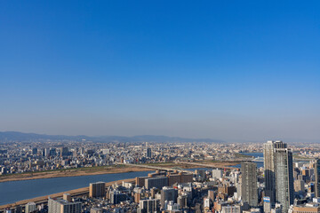 [大阪府]大阪中心部の風景（梅田スカイビル）