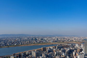 [大阪府]大阪中心部の風景（梅田スカイビル）
