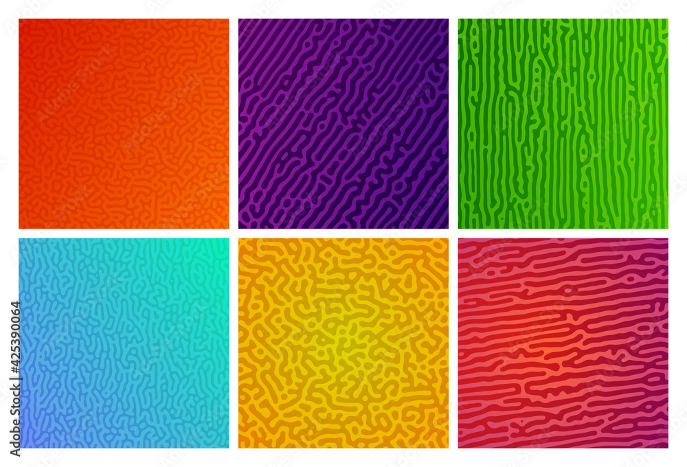 Poster turing reaction colorful background
