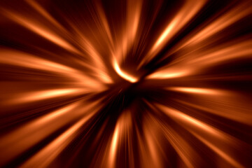 abstract orange line background with inward motion simulation