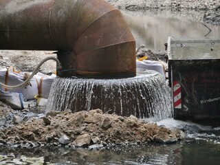 Baustelle am Wehr