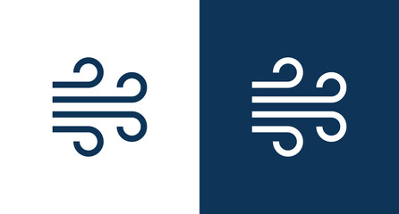 Wind icon illustration isolated vector sign symbol