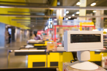 Supermarket cash register