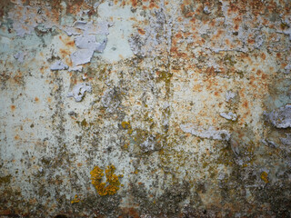 Rusted on surface of the old iron. Decay and grunge texture background. Texture of old metal