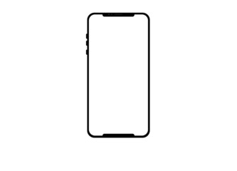 modern smartphone device vector mockup and template for minimalist ui ux designer