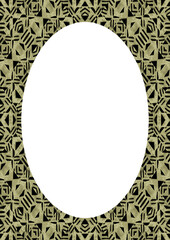 Circle Frame Background with Decorated Borders