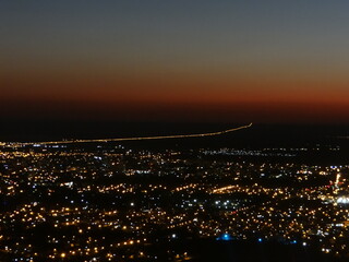 Naklejka premium city night