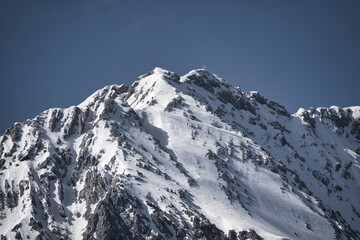 Naklejka premium snow covered mountains in winter