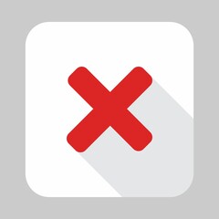 Obraz premium Wrong marks, Cross marks, Rejected, Disapproved, No, False, Not Ok, Wrong Choices, Task Completion, Voting. - vector mark symbols in red. Isolated icon.