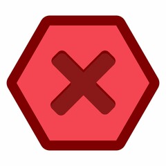 Obraz premium Wrong marks, Cross marks, Rejected, Disapproved, No, False, Not Ok, Wrong Choices, Task Completion, Voting. - vector mark symbols in red. Isolated icon.