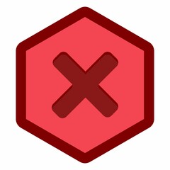 Obraz premium Wrong marks, Cross marks, Rejected, Disapproved, No, False, Not Ok, Wrong Choices, Task Completion, Voting. - vector mark symbols in red. Isolated icon.