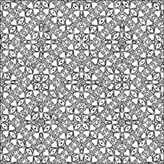  Geometric vector pattern with triangular elements. Seamless abstract ornament for wallpapers and backgrounds. Black and white colors. 
