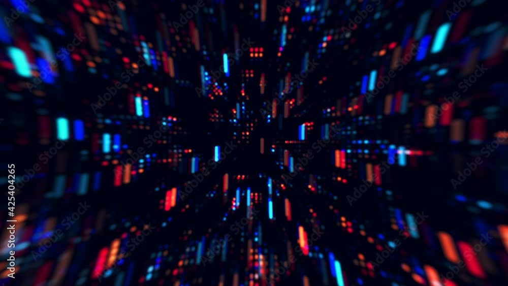 Poster information glow abstract tech geometric motion background. seamless looping. video animation ultra 