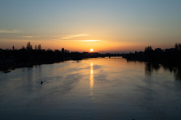 Naklejka premium Sonnenuntergang 