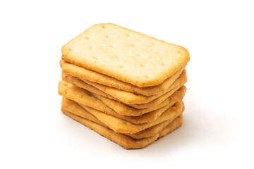 The most delicious biscuits on white background