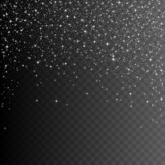 Silver glitter stardust background. Vector illustration.