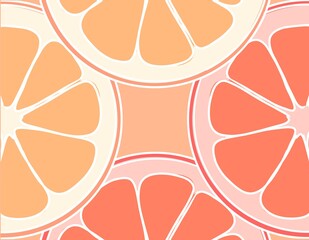 seamless pattern with oranges 