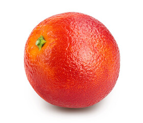 Blood red oranges isolated on white background with clipping path and full depth of field