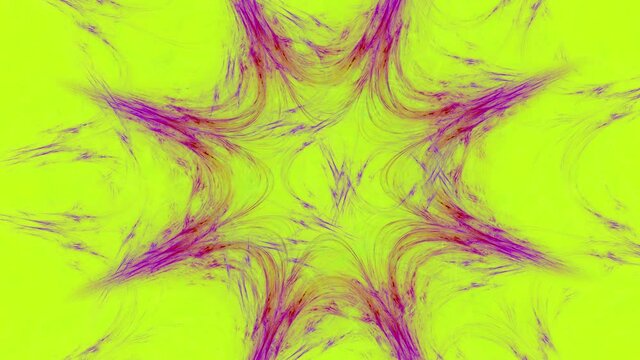 Abstract loop able fractal 4k video of a color changing Triquetra.The symbol is Druidic/Celtic Triquetra-symbol of the Triple Goddess(Maiden,Mother,Crone),but it also represents Air,Earth,Sea