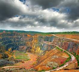 Falun, Sweden - Mining Area of the Great Copper Mountain, UNESCO World Heritage Site. The are an...
