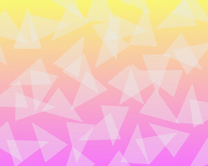 Triangle Pattern Vector on Pink and Yellow Gradient