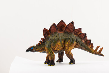 Toy dinosaurus isolated on white background