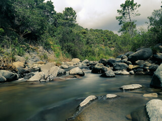 river and rocks