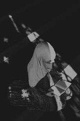 Muslim Woman Studies the Koran