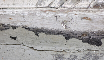 peeling paint on a wall