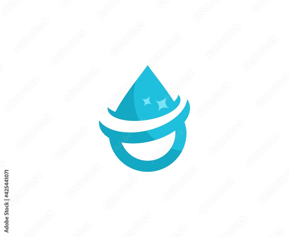 Poster Water drop logo
