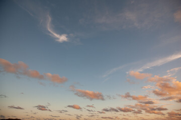 Obraz premium red sky and clouds