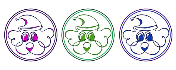 Obraz premium symbol green shape element design