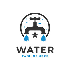 modern mineral water industry logo