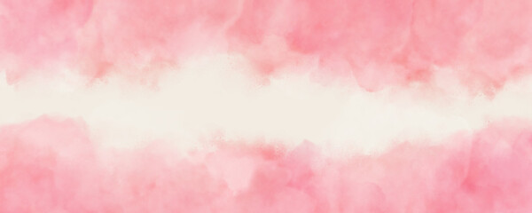 ピンクの水彩背景画像 - Pink watercolor paint splash