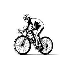 illustartion of bicycle sport