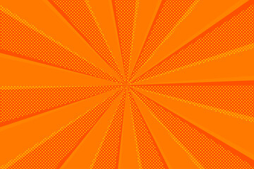 水玉ドットと放射線背景　Radial abstract background ray with polka dot