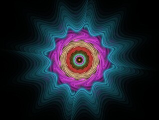 Imaginatory fractal background generated Image