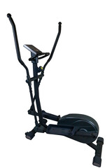 Elliptical trainer isolated on white background