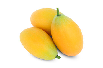 Maprang fruit ,Marian plum isolated on white background
