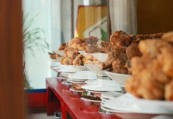 Golden Crunchy Fried Chicken Ready To Eat
