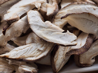 신선한 유기농 채소 표고버섯 
