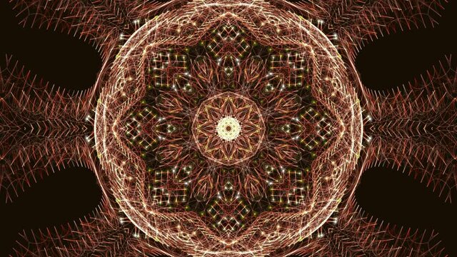 Kaleidoscope fractals background with beautiful colour combination