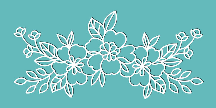Flower - Laser Cut Out Unfinished Wood Craft Shape FLR97 Flower - Laser Cut Out Unfinished Wood Craft Shape FLR97