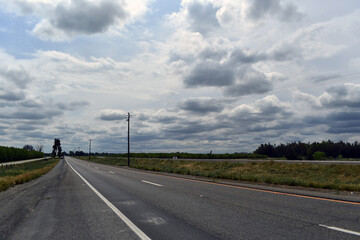 Landscape shot of an empty road during daytime