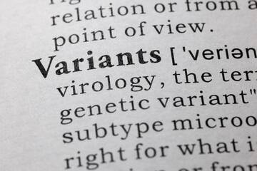 definition of variants