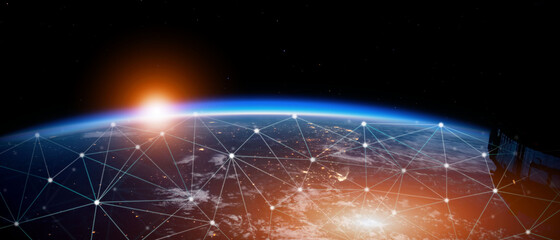 Global connection The best in the world of wireless connections Best Global Business Internet Ideas from Artificial Intelligence Concept Set. Elements of this image furnished by NASA.