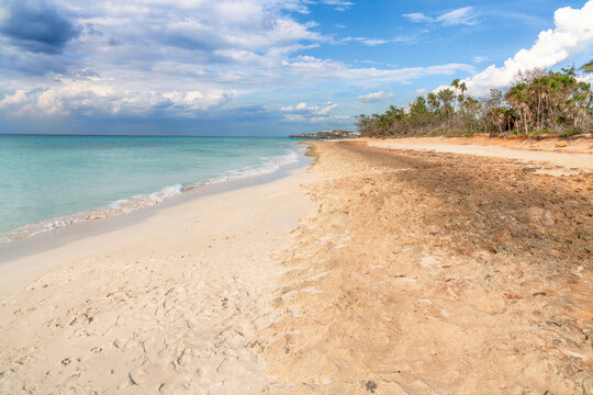 Varadero Beach at noon, Cuba.
